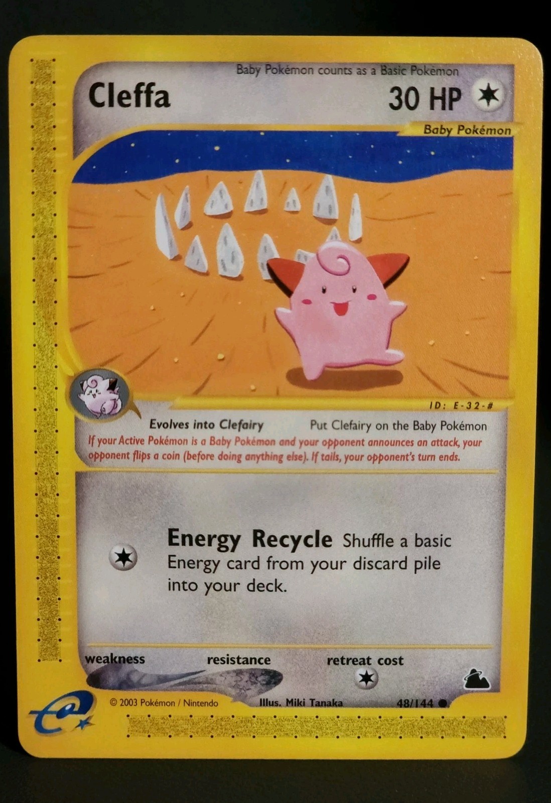 Cleffa 48/144 Skyridge Regular Common NM-MINT