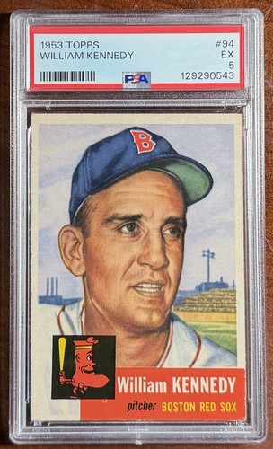 1953 Topps William Kennedy PSA 5🎆EX💎Great Color🎨Red Sox🧦Vintage🎇