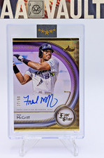 2025 Topps Five Star Fred McGriff Base Autographs Purple /50 Tampa Bay Rays