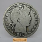 1915-S Barber Silver Half Dollar - #C55309NQ