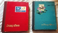 2 albums massifs de timbres Papouasie Nouvelle Guinée timbres neufs et d'occasion