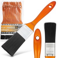 10X Lackpinsel 25Mm Flachpinsel Lackierpinsel Malerpinsel Lasurpinsel Farbpinsel