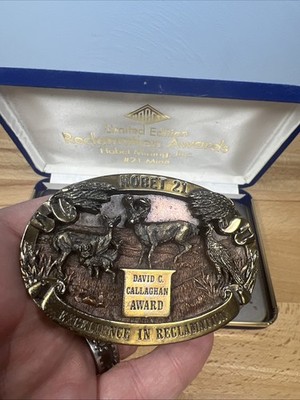 West Virginia Callaghan Award Belt Buckle Mining Excellence Reclamation Hobet 21