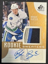 2017 UPPER DECK SP GAME USED BROCK BOESER ROOKIE SWEATERS PATCH AUTO RC /49