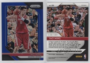 2018-19 Panini Prizm Blue Prizm /199 Yao Ming #135 HOF
