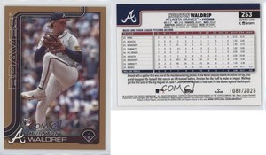 2025 Topps Series 1 Gold /2025 Hurston Waldrep #253 Rookie RC