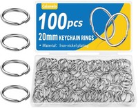 SchlüSselringe Set Metall 100 StüCk 20Mm SchlüSselanhäNger Ringe Basteln ZubehöR