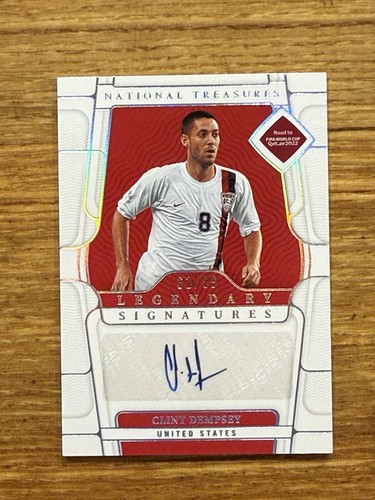 2022 Panini National Treasures  Clint Dempsey /99 signature auto Autograph USA