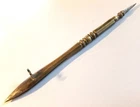 RARE ANTIQUE VINTAGE BRASS & METAL DRAFTING PEN WT 2-SIDED SCREW IN POINTED ENDS