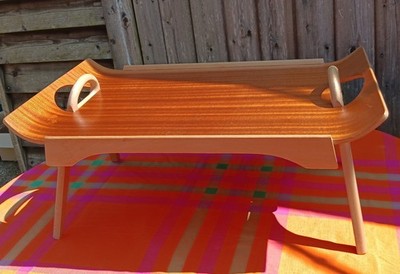  50er 60er Vintage Klapptisch Buche & Schichtholz Tablett Betttisch Paragon CENTURION