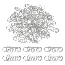 30pcs Paper Clip Love Shape Paper Clip Small Cute 34mm Silver