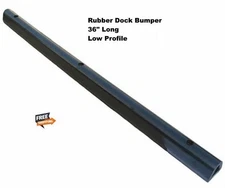 36" Long Loading Dock Bumper Rubber Low Profile Trailer Truck Dock Wall Protect