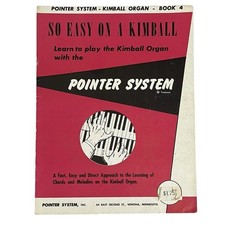 Pointer System Kimball Organ Book 4 Vtg 1957 Learn To Play Chords Melodies