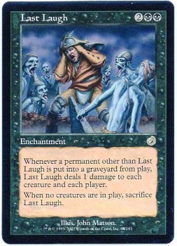 LAST LAUGH X1 MAGIC Mtg TORMENT LIGHT PLAY (LP) 2002