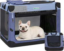 Soft Collapsible Dog Crate - 26 Inch Portable Travel Dog Crate for Puppy/Small D