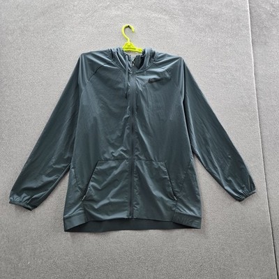 Nike Men Jacket XL Teal Dri-Fit Activewear Zipper Flex Vent Max