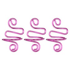 3Pcs Crochet Ring Adjustable Crochet Tension Handmade Yarn Ring Pink