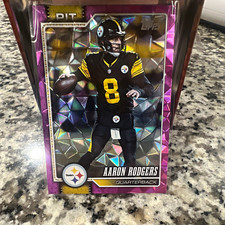 Topps 2025 Topps Chrome Aaron Rodgers Steelers #255 Pink Refractor