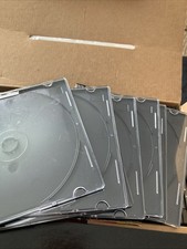 Slim CD Jewel Cases Only, Memorex, Lot 40 Open Box + (3) 16x CD-R Unused