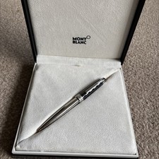 Montblanc Meisterstuck Solitaire Carbon Steel Ballpoint Pen FREE SHIPPING