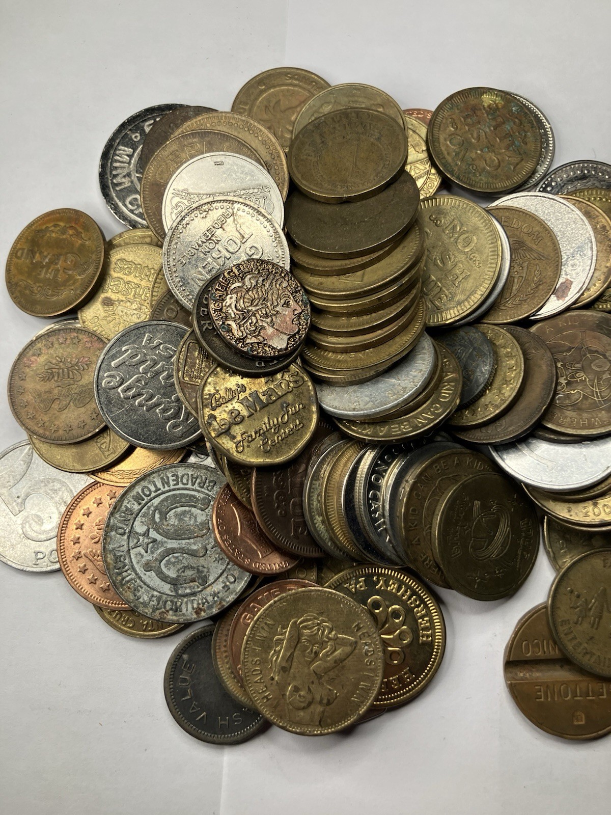 1+ Pounds Token Coin Medal collection as is unusual strange | eBay