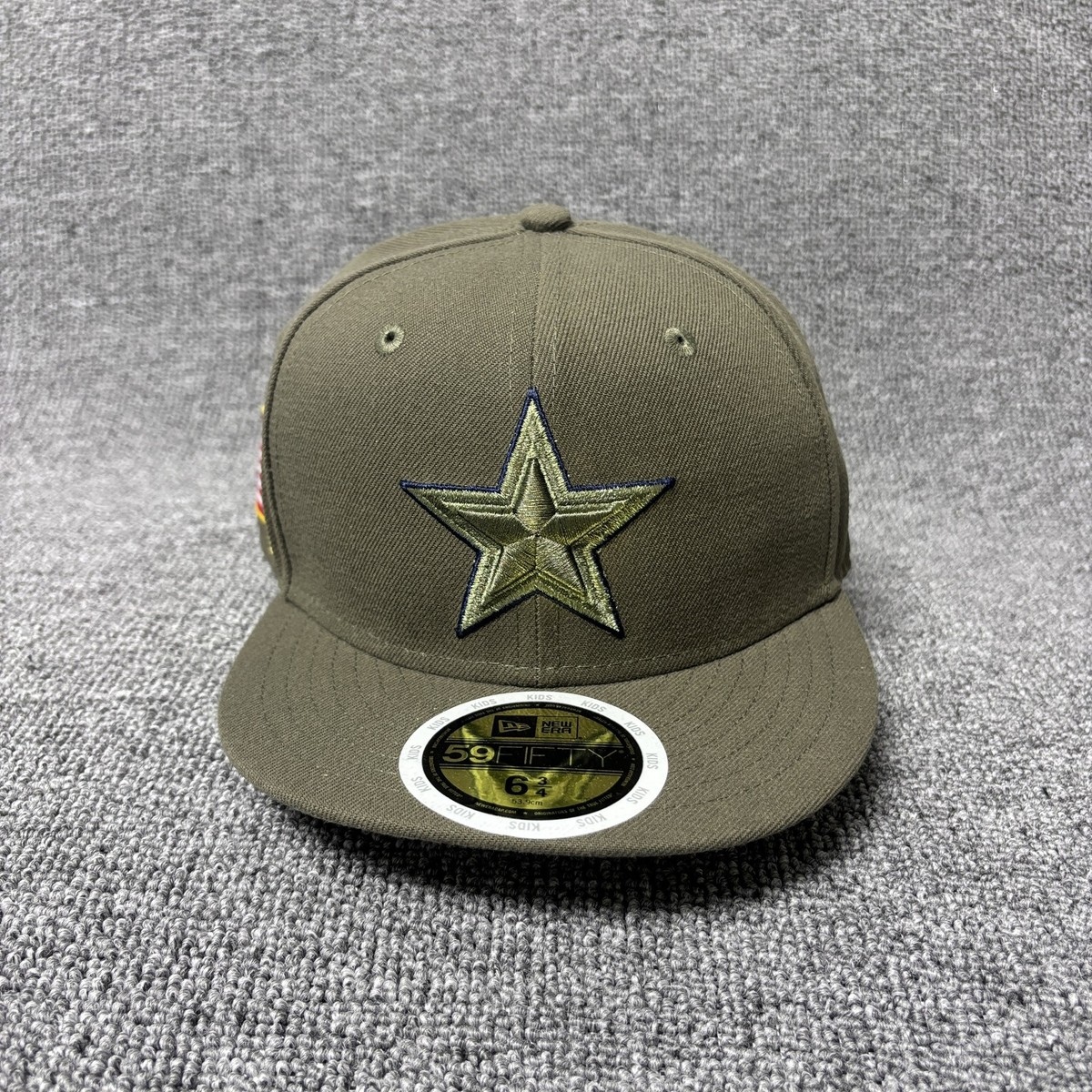 New Era Dallas Cowboys 2017 Salute to Service 59FIFTY Kids Hat 6 3/4 Fitted