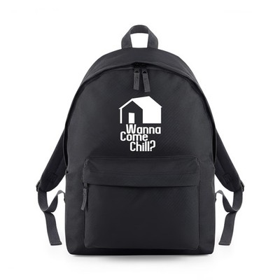 Wanna Come Chill House Hanging Out Backpack Rucksack Study Bag