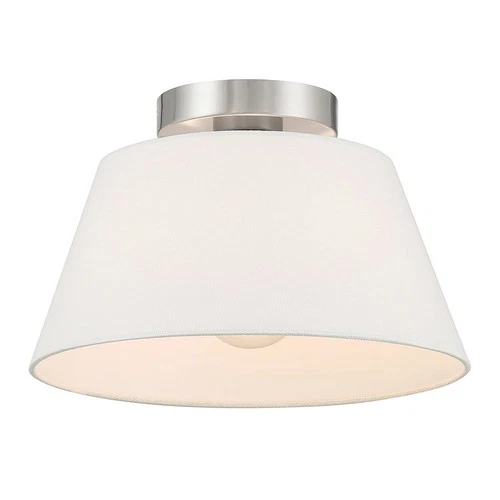 Bellevue SHCF95384 12"W Semi-Flush Ceiling Fixture - Nickel - Picture 10 of 12