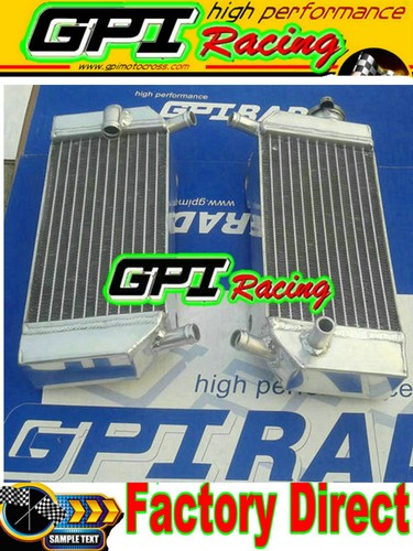 Radiator Fit Honda CRF250R CRF250X CRF 250R CRF250 2004-2009 07 08 2005 06 - Picture 2 of 12
