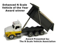 N Scale Heavy Duty Dump Truck Kit for Model Railroad by Showcase Miniatures 76 