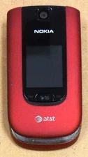 Nokia 6350 - Red and Black ( AT&T ) Cellular Flip Phone