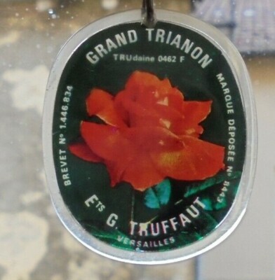 Ets TRUFFAUT VERSAILLES Large TRIANON Stunning PINK Slide Keychain 