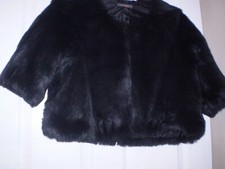 Ladies Faux Fur Jacket Size 18 With 3/4 Sleeveslove Label