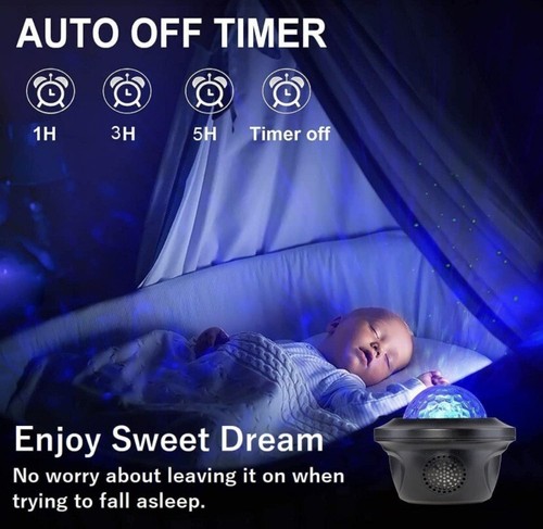 Projector Galaxy Night Light Laser Star Sky Projection Lamp LED NEW - Picture 3 of 6