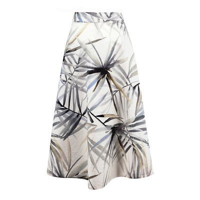M&S Collection Printed Asymmetrical Midi Skirt