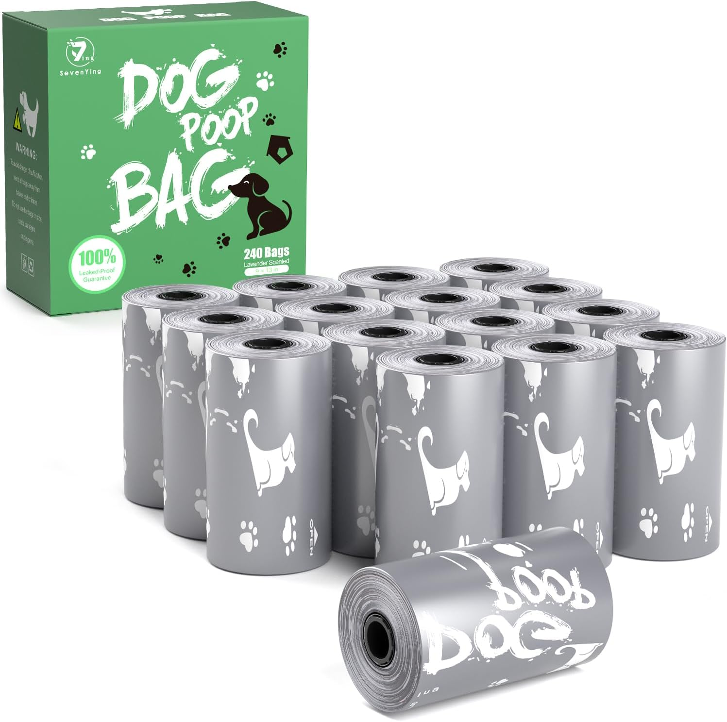 Dog Poop Bags Scented 240 Counts Dog Waste Bags Extra Thick Poop Bags Dogs Leak