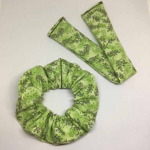 Red Pink Blue Black Floral White Stripe Bunny Ear Hair Ties Elastic Scrunchies - Picture 29 of 46