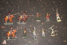 Lot Assorted Lead Soldiers Napoleonic Lancers Infantry More