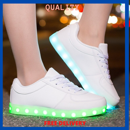 Tenis De Luces Para Niños Y Niñas Zapatillas Para Jovenes Zapatos Con Luz  Led | eBay