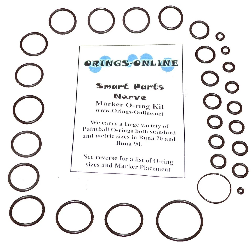 ORINGS-ONLINE Smart Parts Nerve Paintball Marker O-ring Oring Kit x 4 rebuilds / kits