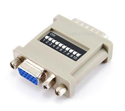 HD15 VGA Monitor Female to DB15 MAC Male Converter Adapter, CablesOnline AD-A03
