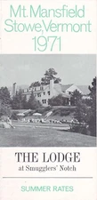 1971 The Lodge at Smugglers Notch Summer Rates Brochure