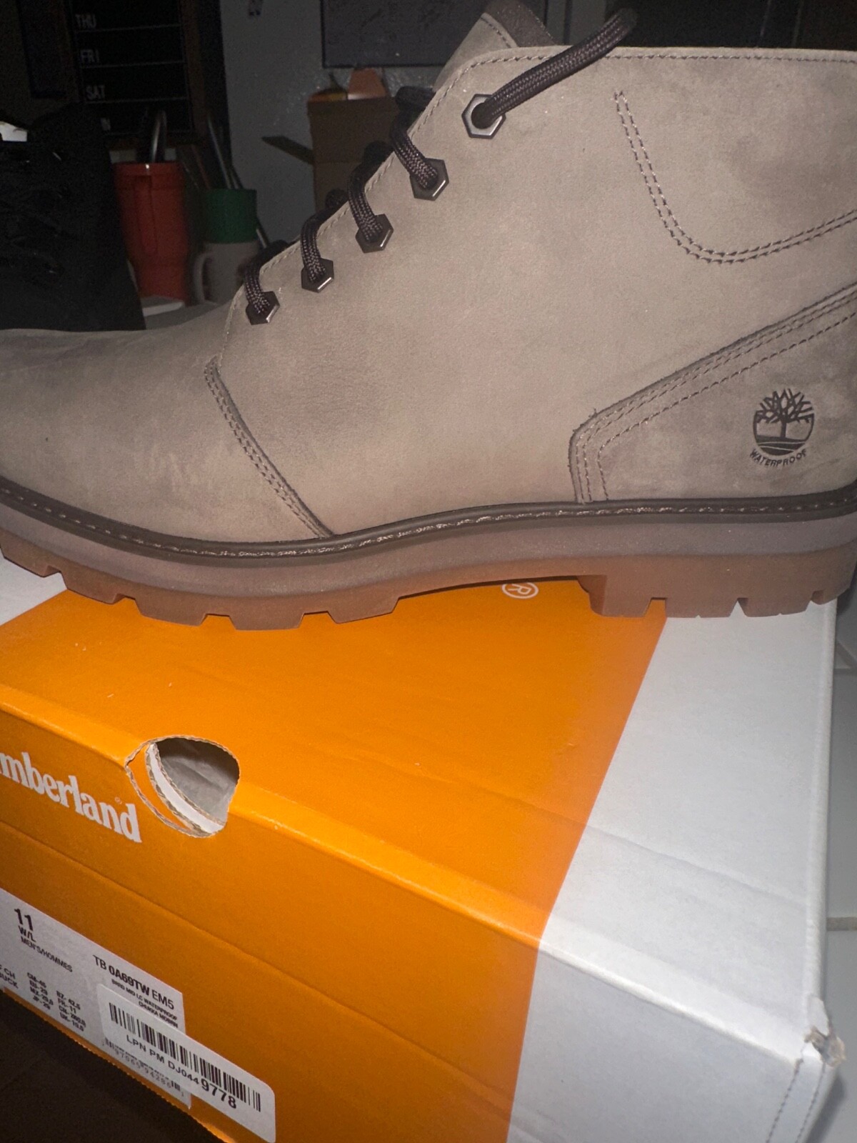 timberland boots men 11 new color grey brand new in box