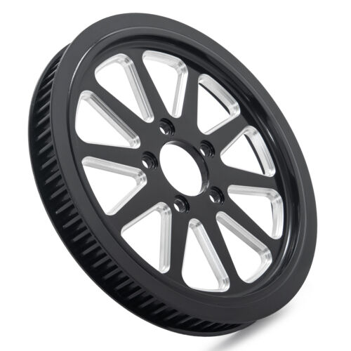 70 TOOTH 1 1/8" BLACK SUPER SPOKE REAR PULLEY SPROCKET FOR HARLEY & CHOPPERS - Picture 8 of 12