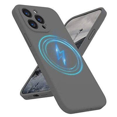 Magnetic Case Designed for iPhone 14 Pro Max Phone Case, [Compatible Space Gray