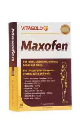 VitaGold Maxofen für Gelenke, Bänder, Sehnen, Knochen & mehr x 30 Kapseln 