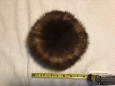 Vintage Betmar Elegant Mink Pill Box Brown Hat with Satin Band