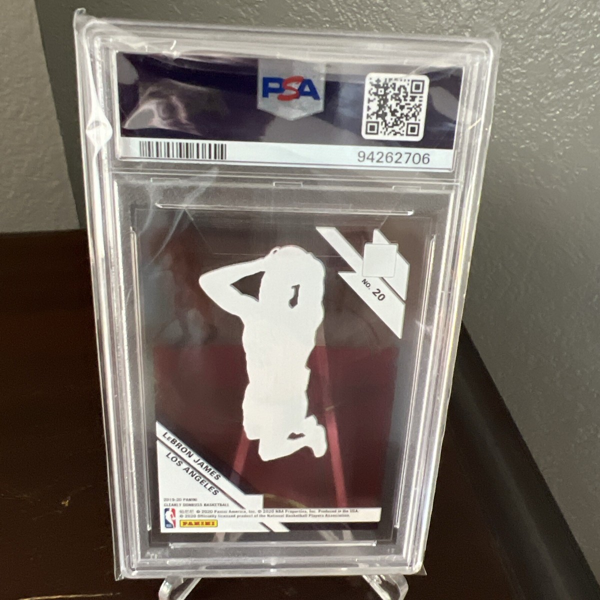 2019-20 Panini Clearly Donruss LeBron James #20 PSA 8 MINT | eBay