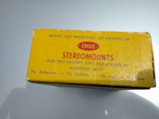 Vintage 20 EMDE Stereomounts in Original Box Glass Covers