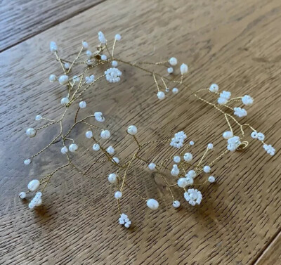 Twigs & Honey Floating Pearl & Bead Hair Wisp | eBay display picture 2